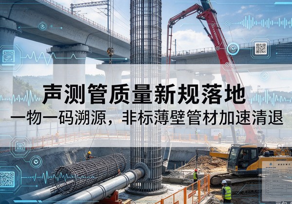 涪城声测管质量新规落地，一物一码溯源，非标薄壁管材加速清退